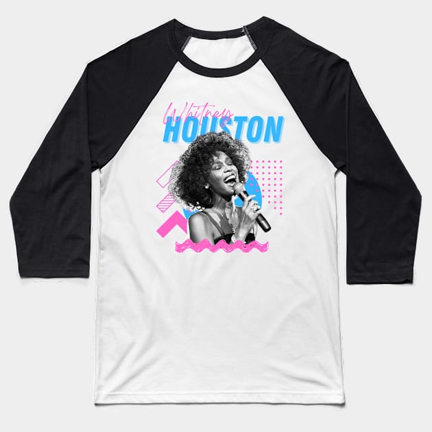 Whitney houston***original retro Baseball T-Shirt by OtakOtak